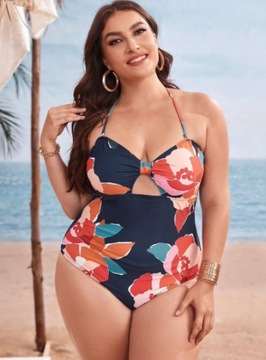 ЦЕЛЬНЫЙ КУПАЛЬНИК РАЗМЕРА ПЛЮС ЦВЕТОК XXL