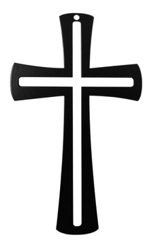 KRZYŻ METALOWY na ścianę dewocjonalia C5 50cm