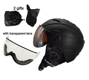LOCLE 3 w 1 kask narciarski snowboard mężczyźni kobiety dzieci + GRATISY