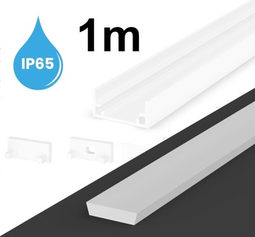Profil do taśm LED wodoodporny biały IP67 P11-1