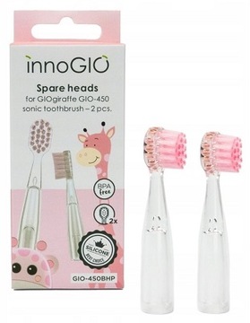 INNOGIO Wymienne Główki końcówki Do Szczoteczki GIOgiraffe & GIOrabbit