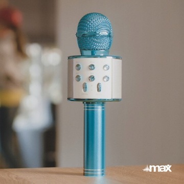 Микрофон с караоке Bt Mp3 Blue Dinger