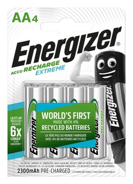 NiMH аккумулятор Energizer AA R6, 2300 мАч (4 шт. в блистере)