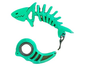 Rekin + Keyspinner Keyrambit , brelok łożyskowany