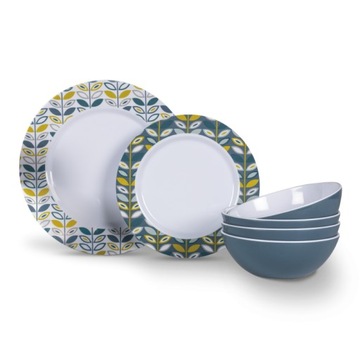 Zestaw obiadowy KAMPA Flora 12cz 4 osoby