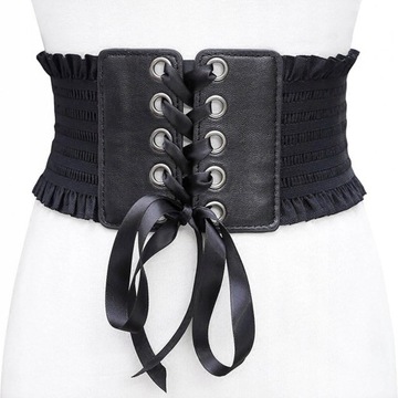 Moda Skórzany Steampunk Underbust Pas