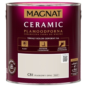 Farba MAGNAT CERAMIC C81 Piaskowy Opal 2,5L