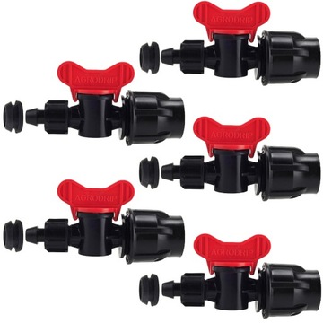 5x ZAWÓR zacisk skręcany QJ Linia ø16 x wpinka rury ZESTAW QUICK LOCK Fi16