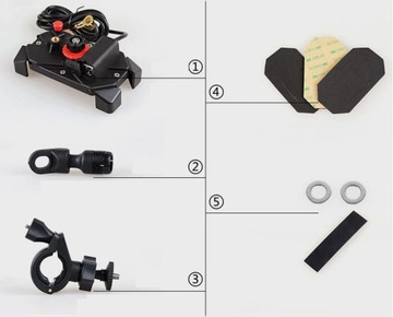 ДЕРЖАТЕЛЬ ДЛЯ МОТОТЕЛЕФОНА, РУЛЬ, ЗАРЯДНОЕ УСТРОЙСТВО