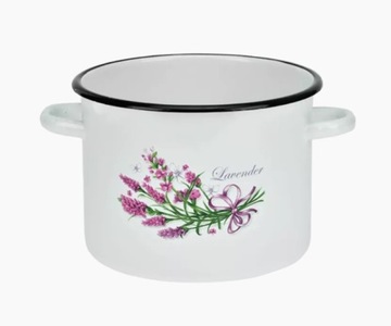 GARNEK EMALIOWANY RYBNIK LAWENDA 22 CM 5,5 L