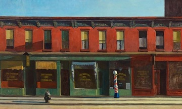 Re E Hopper Niedzielny poranek 100x60 obraz płótno
