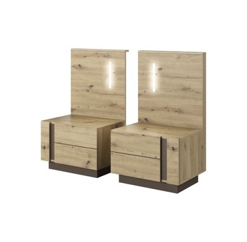 STOLIK NOCNY KONTENEREK ARCO KOMPLET DĄB ARTISAN