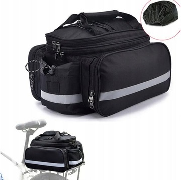 TORBA NA ROWER BAGAŻNIK SAKWA ROWEROWA ODBLASKOWA KUFER POJEMNY 30L