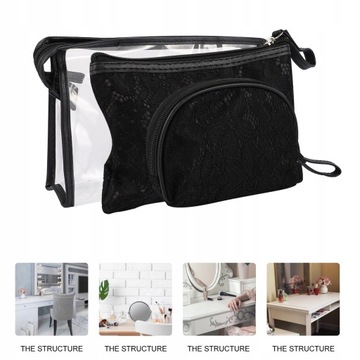 3 шт. Косметичка кружевная.