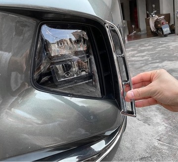 Hyundai Tucson NX4 2020+ хромированные накладки на бампер