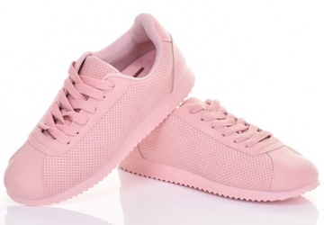 KLASYCZNE SNEAKERSY DAMSKIE PRZEWIEWNE BUTY SPORTOWE RÓŻOWE