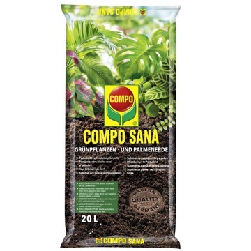 Podłoże ziemia do roslin zielonych i palm COMPO Sana 20L
