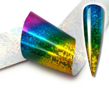 ТРАНСФЕРНАЯ ФОЛЬГА для ногтей 100смx4см RAINBOW HOLO