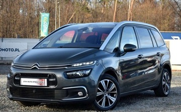 Citroen Grand C4 Picasso II Grand Picasso Facelifting 2.0 BlueHDi 150KM 2017 Citroen C4 Grand Picasso FULLED skora Blis alusy LINNE ASSIST Idealny Pano