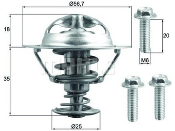 TERMOSTAT VOLVO V60 I 2.0 2.5 XC70 II XC60