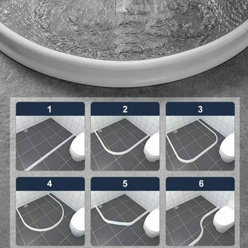 СИЛИКОНОВАЯ УПЛОТНИТЕЛЬНАЯ ЛЕНТА ДЛЯ ПОРОГА ВАННОЙ 1М