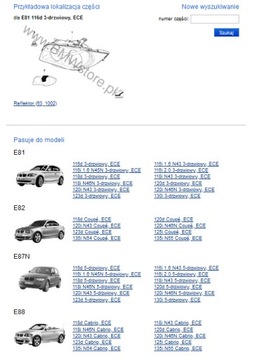 BMW 1 E81 E82 E87 E88 FACELIFT LCI SVĚTLO LEVÝ PŘEDNÍ 7193387 EVROPA