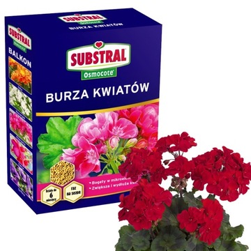 SUBSTRAL OSMOCOTE FLOWER STORM БАЛКОННОЕ УДОБРЕНИЕ ДЛЯ БАЛКОННЫХ РАСТЕНИЙ 300Г
