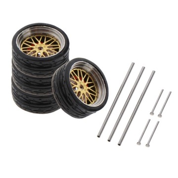 Модифицированные резиновые автомобильные колеса в масштабе 1/64 2 шт.