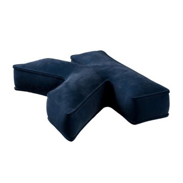 Yellow Tipi Poduszka literka K granat