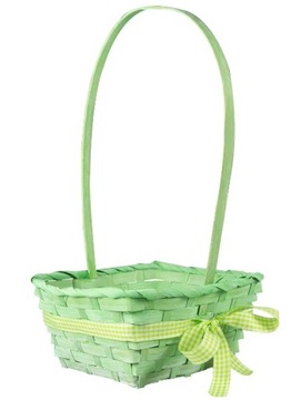 Koszyczek Wielkanocny Koszyk Zielony 20x38 cm