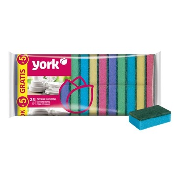 YORK ZMYWAK KUCHENNY OSTRY GĄBKA 30 SZT