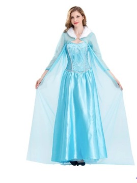 Sukienka Strój ELSA Kraina Lodu SUKIENKA PELERYNA 12-14l,152-164