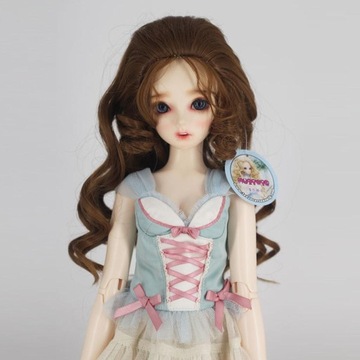 1/4 кукла своими руками, красивые длинные кудри, волосы и дисплей