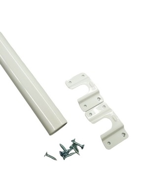 Drążek do garderoby Biały L-1200mm