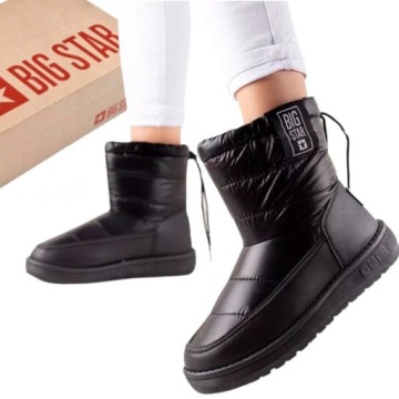 BUTY DAMSKIE ZIMOWE BIG STAR ŚNIEGOWCE OCIEPLANE JESIENNE