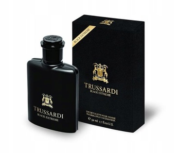 TRUSSARDI BLACK EXTREME 50ML WODA TOALETOWA