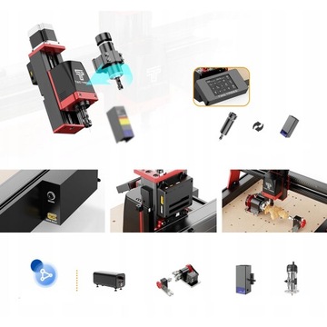 Twotrees TTC-450 pro трактор для лазерной резки Фрезерный станок с ЧПУ 460*460*80 мм + фрезы