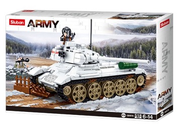 KLOCKI SLUBAN CZOŁG RADZIECKI T34 -85 RUDY WOJSKO