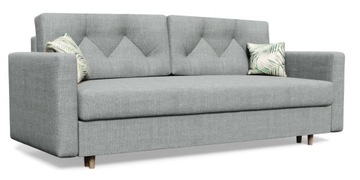 Kanapa rozkładana ZENIT wersalka sofa szara do salonu z f. spania RIBES