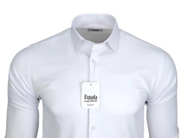 Espada męska Koszula biała SLIM FIT Bawełna XXL kołnierzyk 45-46 biel 2XL