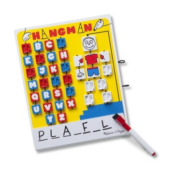 DREWNIANA gra PODRÓŻNA wisielec MELISSA&DOUG