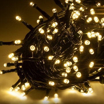 REBEL ZAR0478-1 LAMPKI CHOINKOWE 100 LED ZEWNĘTRZNE 10m, CIEPŁE BIAŁE