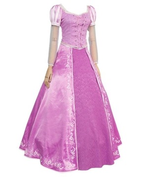 РАПУНЦЕЛЬ КОСПЛЕЙ ПЛАТЬЕ КОСТЮМ ДЛЯ ВЗРОСЛЫХ S/M 158/164