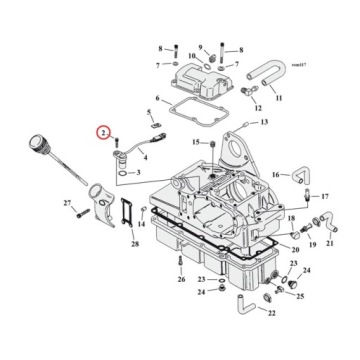 Дюймовый болт 1/4-20 5/8 хром Harley Softail 5шт