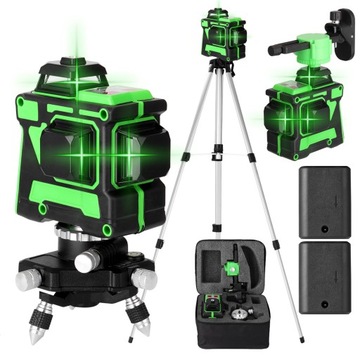 POZIOMICA LASEROWA z 12 LINIAMI 360 3D + statyw