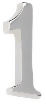 НОМЕР НОМЕР НА ДВЕРИ ХРОМ САМОКЛЕЯЩАЯСЯ 5 СМ