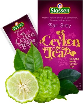 STASSEN Earl Grey - herbata czarna Ceylon BERGAMOTKA - 25 TOREBEK