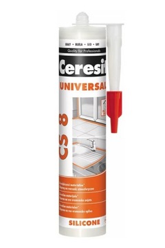 elastyczny Silikon uniwersalny - Ceresit CS 8 - kolor Biały - 280 ml