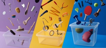 КОНТЕЙНЕР ДЛЯ ИГРУШЕК С КРЫШКОЙ, основание 60л