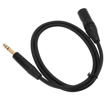 KABEL MIKROFON STEREO 6,35 MM NA XLR 30CM